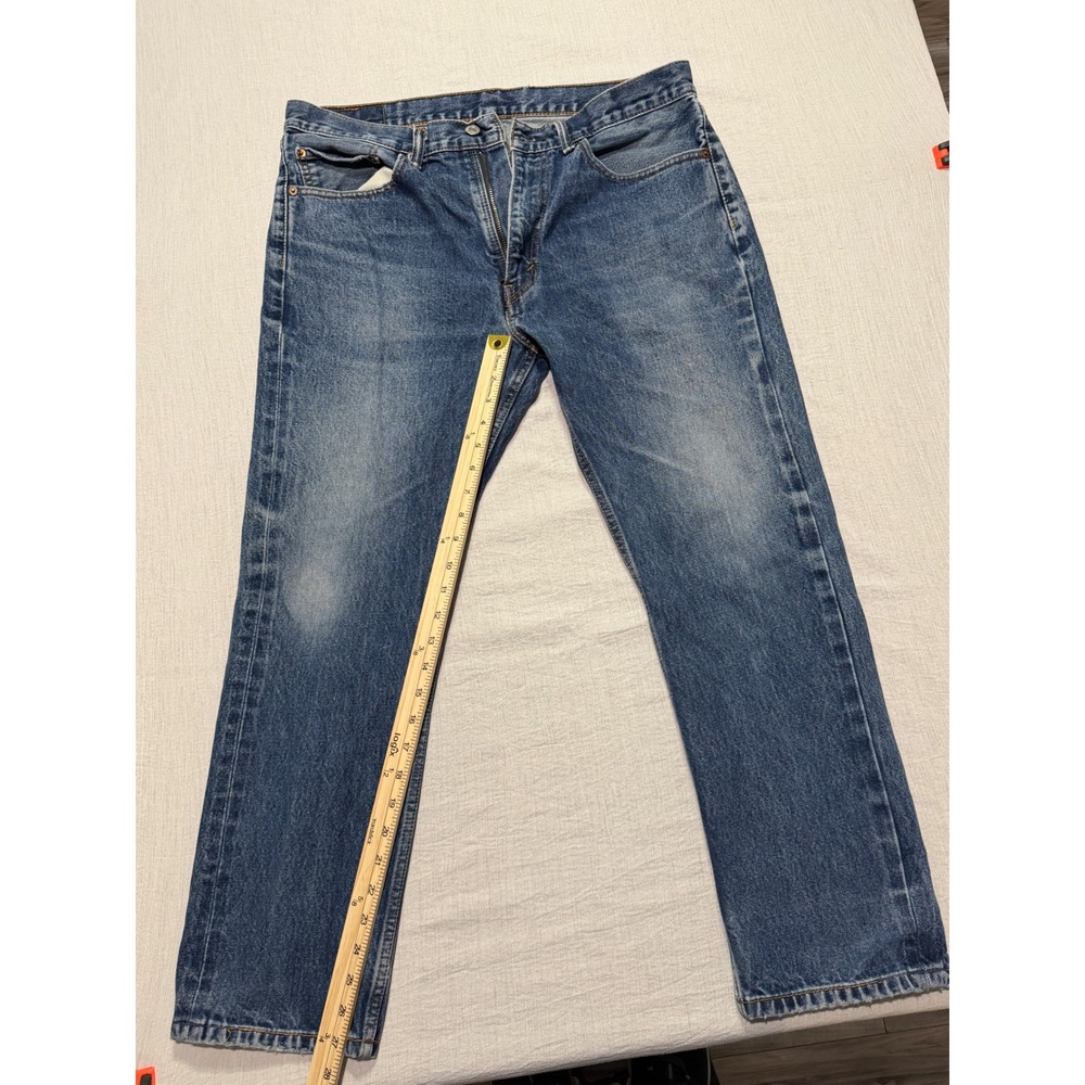Levi's 505 Regular Fit Straight Leg Jeans Mens 36x29 Blue Denim 00505-0216